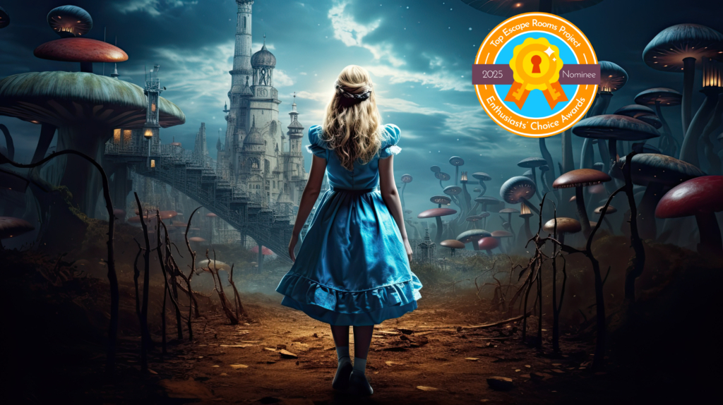 Escape room Alice i Underlandet hos UniQuest i Uppsala